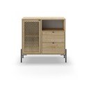 Mobile in rovere decorato in colore naturale 80x80 cm Inca - Marckeric