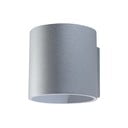 Lampada da parete grigia Roda - Sollux