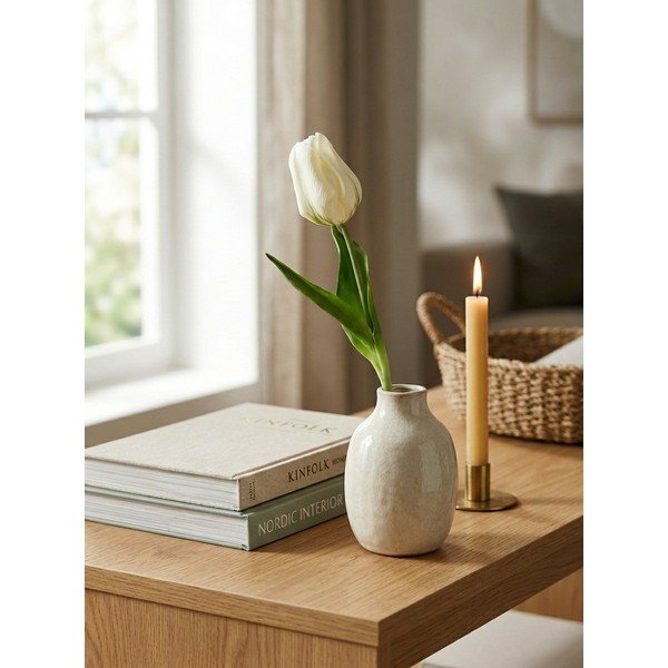 Fiore artificiale (altezza totale 20 cm) Tulip – Ego Dekor-image-1