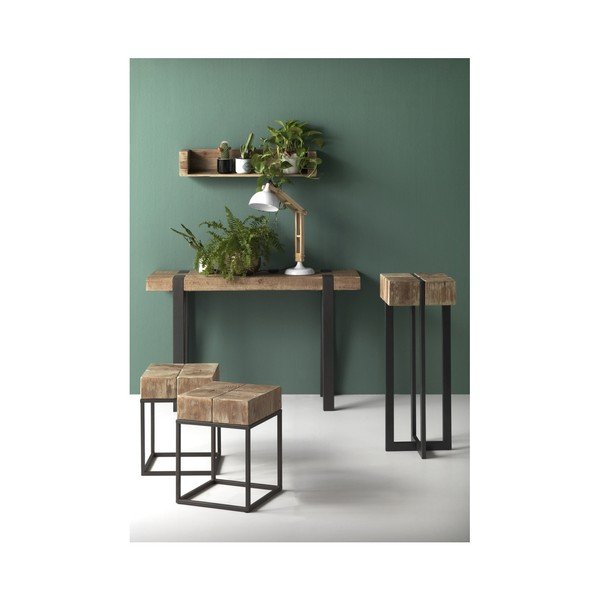 Sgabello con gambe in metallo , 33 x 33 cm Robust - Geese-image-1