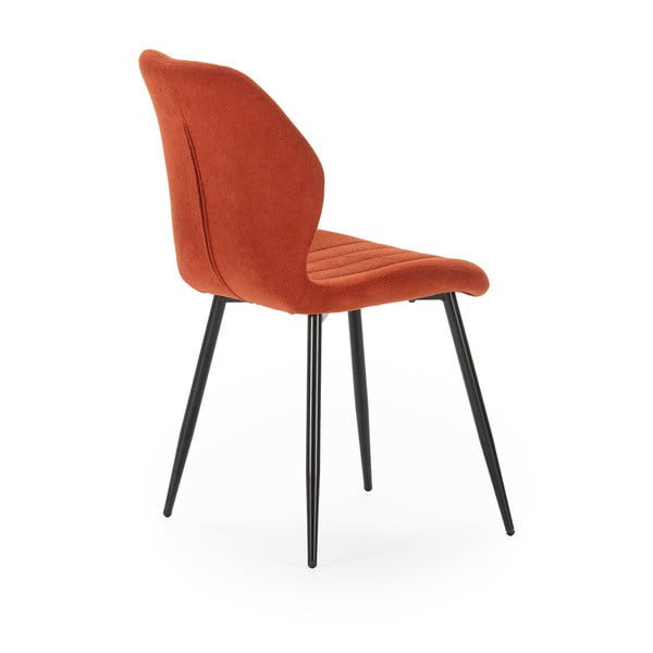 Set di sedie da pranzo color mattone 4 pz pezzi Milu - Marckeric-image-4