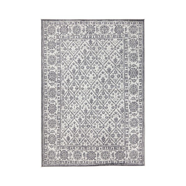Tappeto da esterno reversibile grigio e crema Curacao, 120 x 170 cm - Bougari