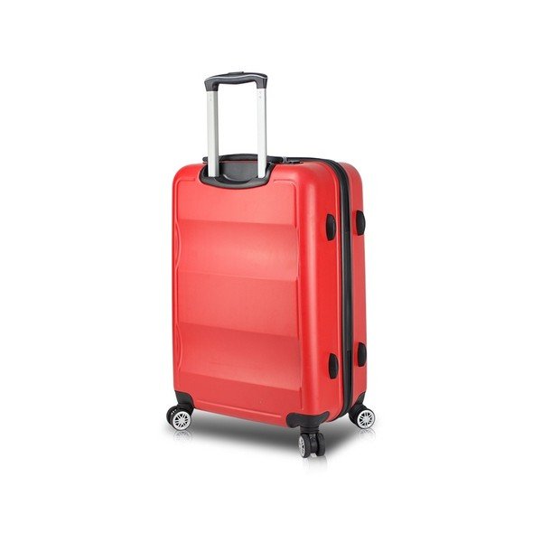 Červený cestovní kufr na kolečkách s USB portem My Valice COLORS LASSO Large Suitcase