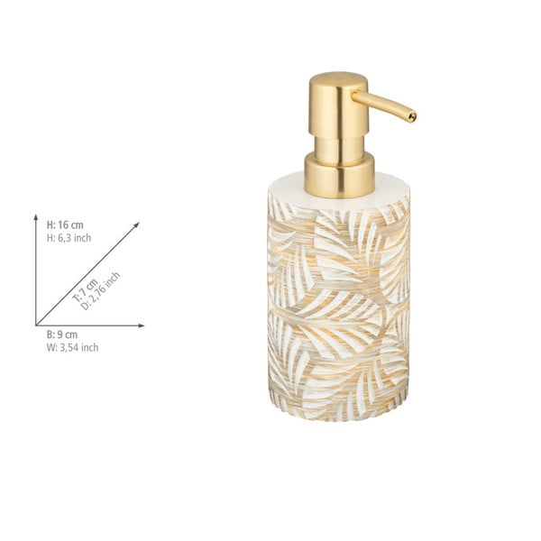 Set di accessori da bagno in poliresina beige Terralba - Wenko-image-4