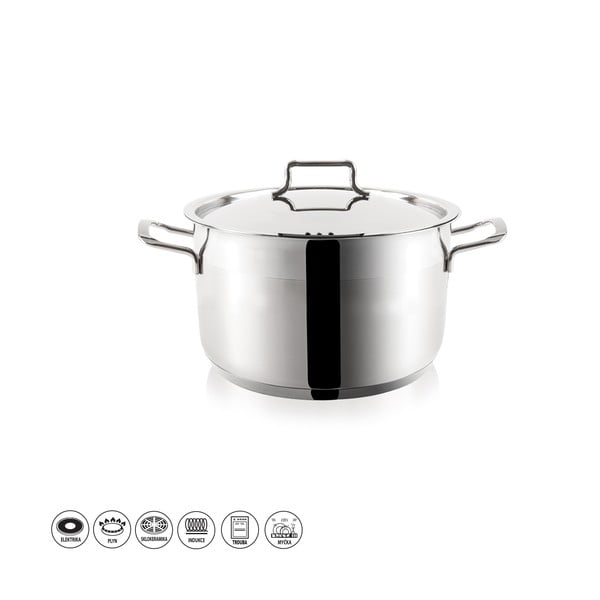 Casseruola in acciaio inox con coperchio Anett, 3 l - Orion-image-1