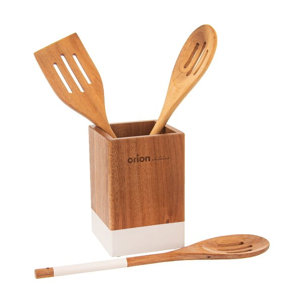 Supporto in legno per utensili da cucina Whiteline - Orion