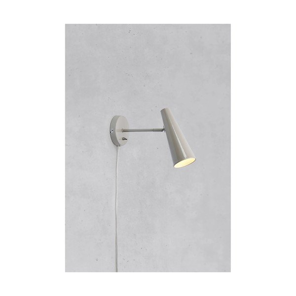 Lampada da parete greige con alimentazione a corrente Peak – Markslöjd-image-1