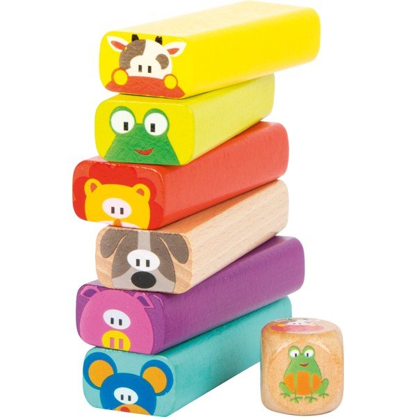 Gioco in blocchi di legno Animali - Legler-image-1