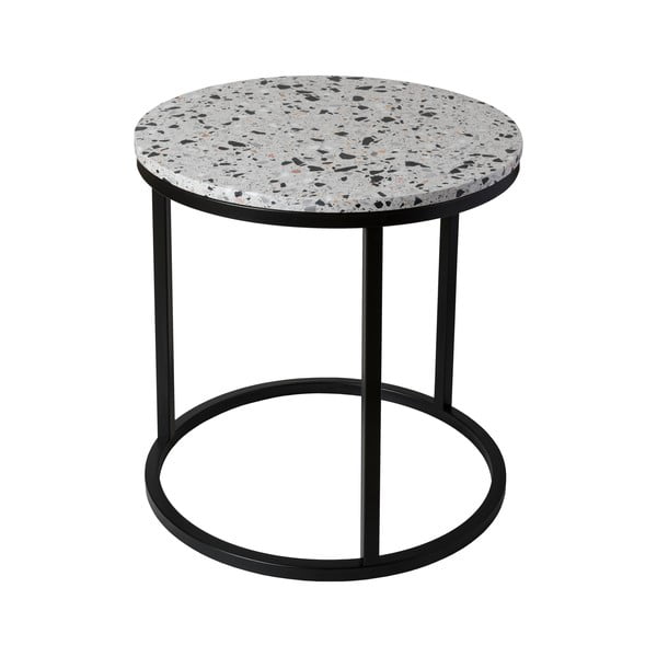 Tavolino con piano in pietra, ø 50 cm Cosmos - RGE