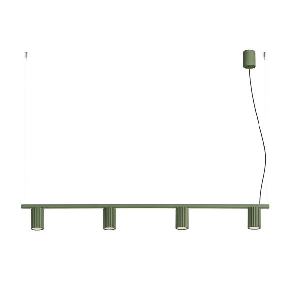 Lampadario verde in alluminio Gleam – Sollux
