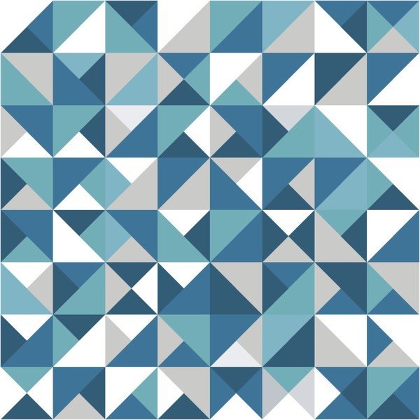 Adesivo murale Decalcomania scandinava Bergen, 40 x 40 cm - Ambiance