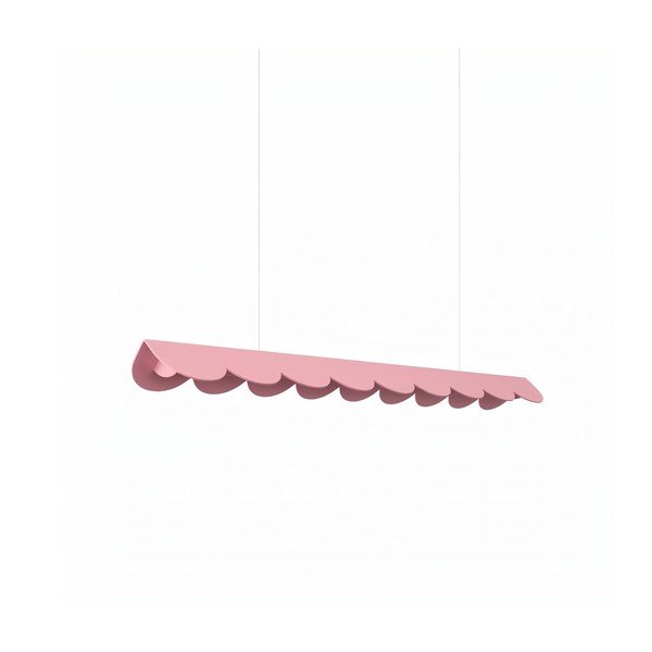 Lampadario LED rosa in alluminio BISCUIT – Thoro