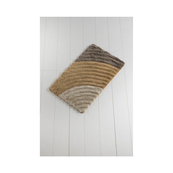 Tappeto da bagno marrone Yaprak Well, 60 x 100 cm - Foutastic