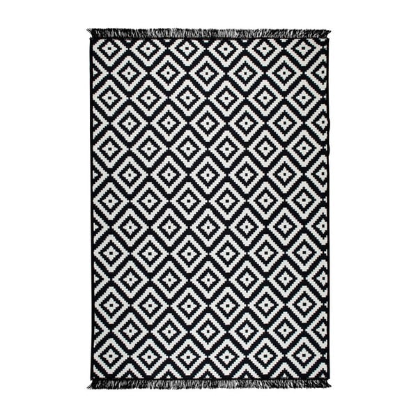 Tappeto bifacciale in bianco e nero Helen, 120 x 180 cm - Cihan Bilisim Tekstil
