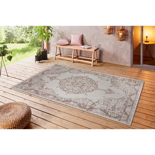 Tappeto per esterni marrone e beige Oslo, 160 x 230 cm - Ragami-image-3