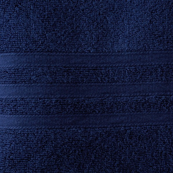 Set di asciugamani per viso e corpo tipo terry blu scuro in cotone 6 pz Zero Twist – Catherine Lansfield-image-3