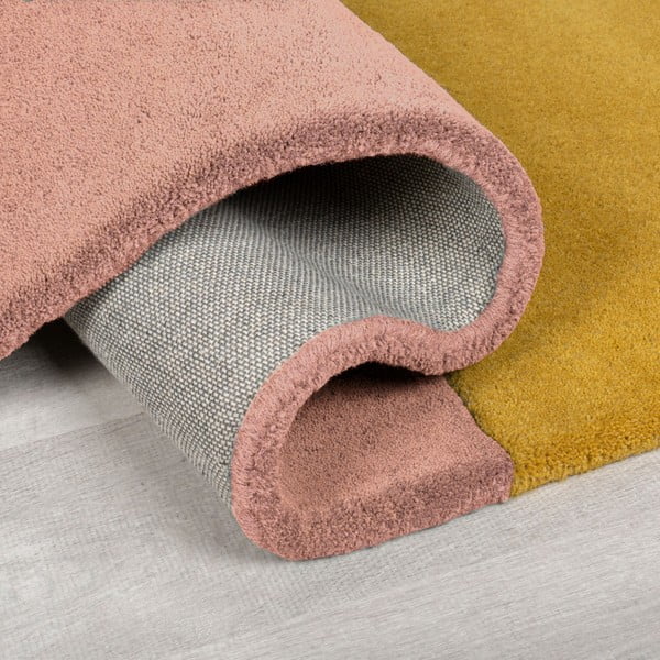 Tappeto blu in lana tessuto a mano 120x180 cm Lozenge Bright Multi – Flair Rugs-image-3