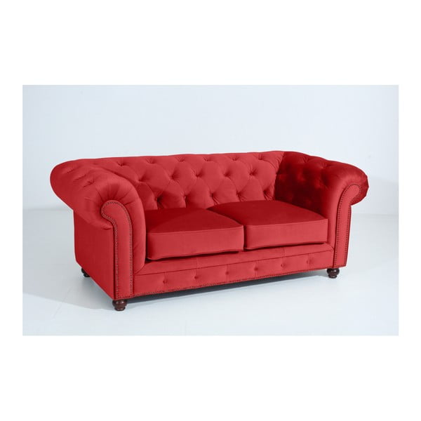 Divano rosso Orleans Velvet, 196 cm - Max Winzer-image-2