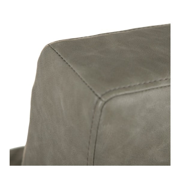 Poltrona color kaki in similpelle - Ixia-image-4