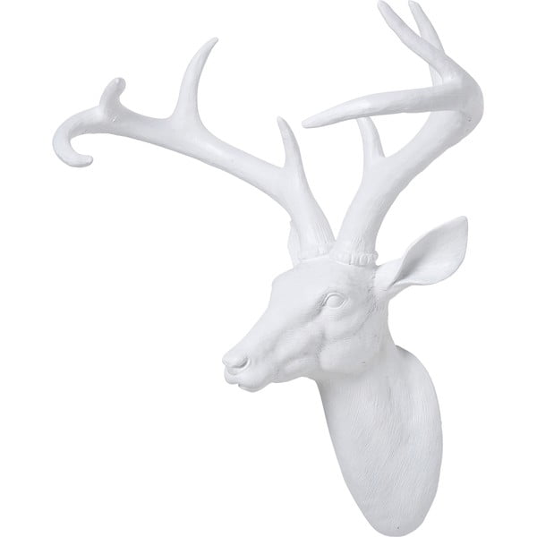 Busto decorativo bianco a forma di cervo Cervo, 40 x 45 cm - Kare Design-image-2