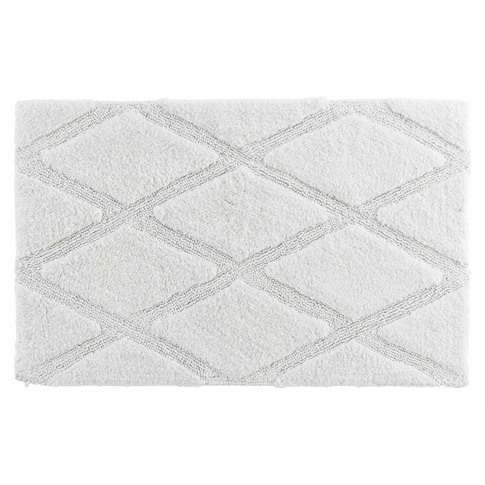 Tappetino per il bagno bianco 50x80 cm Thais – douceur d'intérieur | Tappeti per il bagno