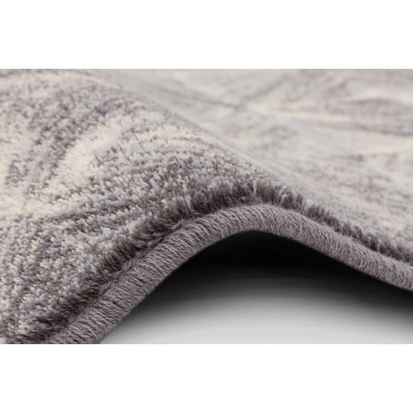 Tappeto in lana grigio 133x180 cm Moire - Agnella-image-2