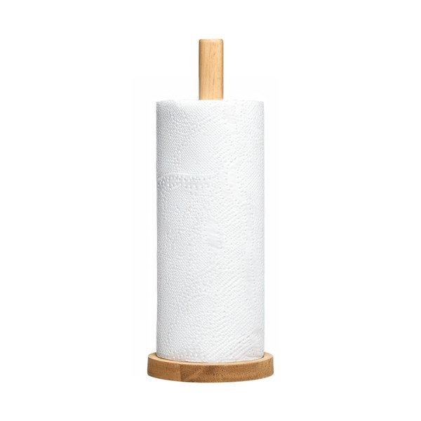 Portarotolo da cucina verticale di colore naturale in legno ø 12 cm Soka – Premier Housewares