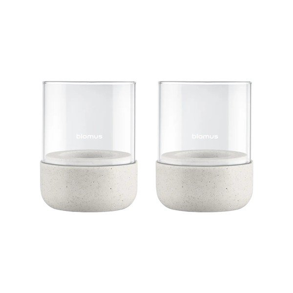 Portacandele in set in vetro per lumino 2 pz Calma – Blomus