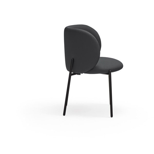 Set di sedie da pranzo nera in imbottito 2 pz Mogi – Teulat-image-3