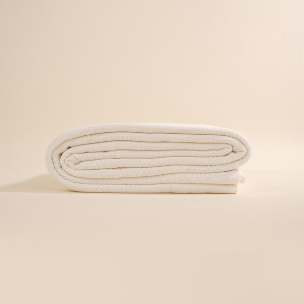Copriletto in cotone bianco per letto matrimoniale 160x220 cm Hasir - Mijolnir-image-1