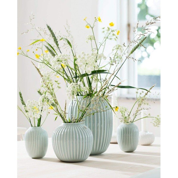 Vaso in ceramica verde/turchese Hammershøi - Kähler Design-image-1