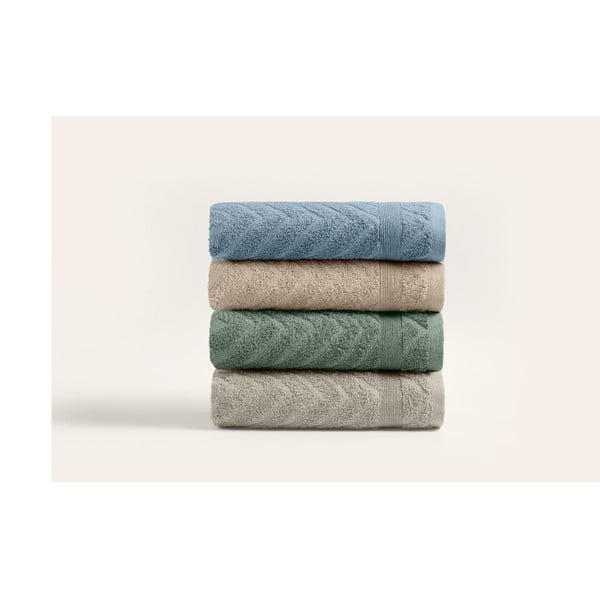 Set di asciugamani tipo terry in cotone 4 pz 50x90 cm – Foutastic