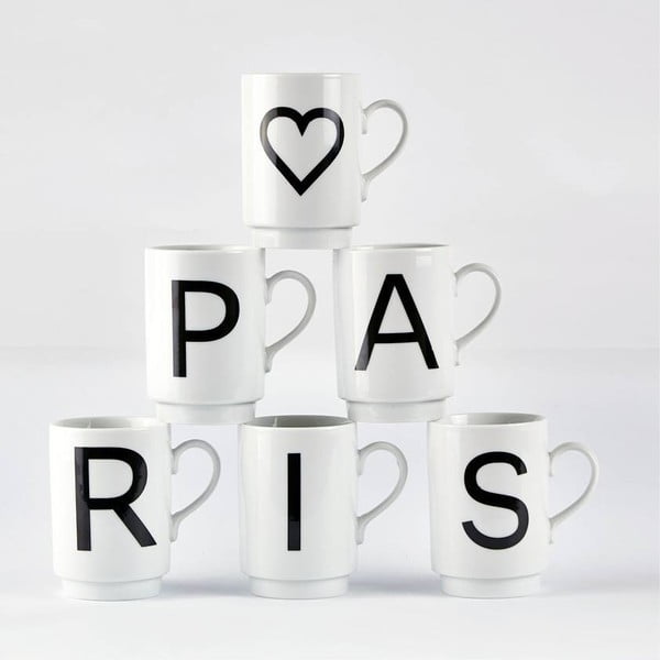 Tazza da lettera in porcellana C, 250 ml - KJ Collection-image-2