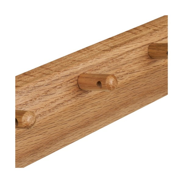 Attaccapanni da parete di colore naturale in rovere massiccio 50 cm Barco – House Nordic-image-4