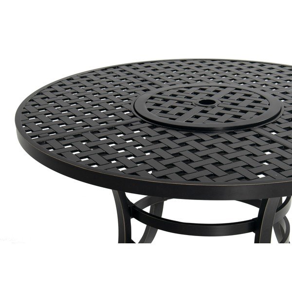 Tavolo da pranzo da giardino rotondo in alluminio ø 120 cm Rosario – Hartman-image-3