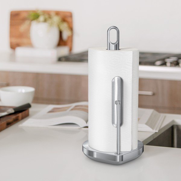 Portasciugamano da cucina argentato in acciaio – simplehuman-image-1