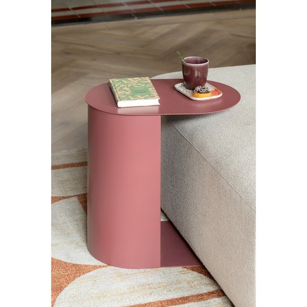 Set di tavolini in metallo 2 pz 30x45 cm Riqueza Oval – Leitmotiv-image-1