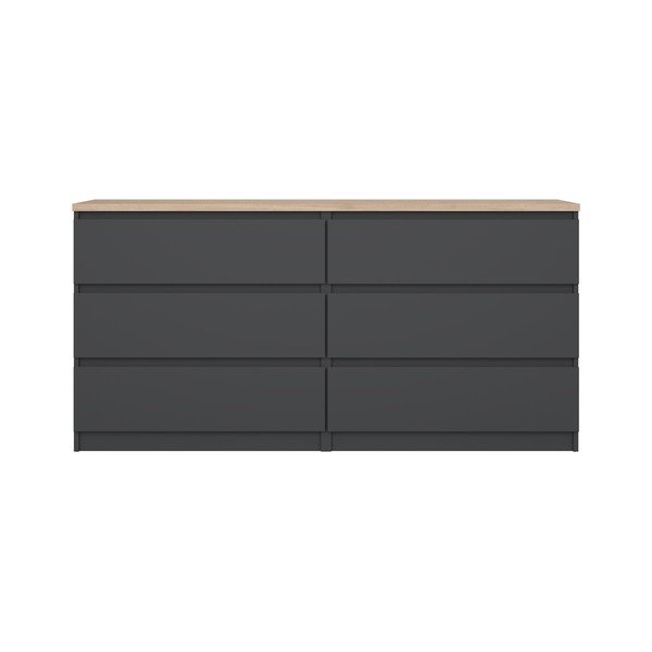 Credenza grigio scuro 154x76x50 cm Naia – Tvilum-image-2