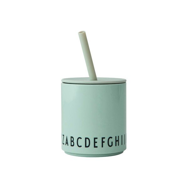 Tazza verde per bambini Eat & Learn - Design Letters-image-4