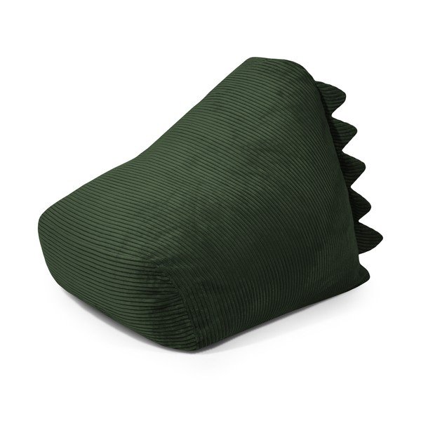 Pouf a sacco per bambini verde con rivestimento in velluto a coste Snug 80 Dragon – SLOWDOWN