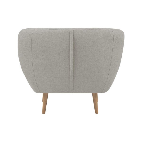 Poltrona crema con gambe leggere Sicile - Mazzini Sofas-image-1