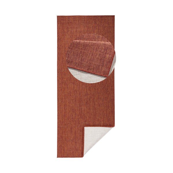 Tappeto da esterno rosso mattone , 80 x 350 cm Miami - NORTHRUGS