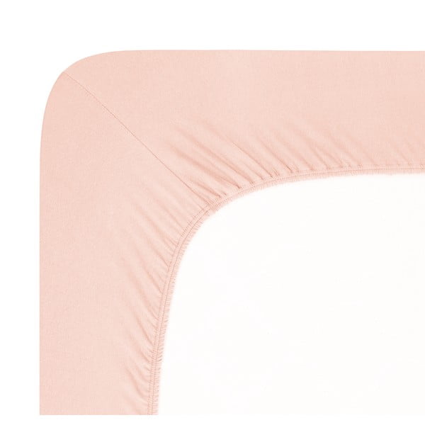 Lenzuolo elasticizzato in jersey rosa chiaro 120x200 cm Boxspring - Andrea Simone-image-1