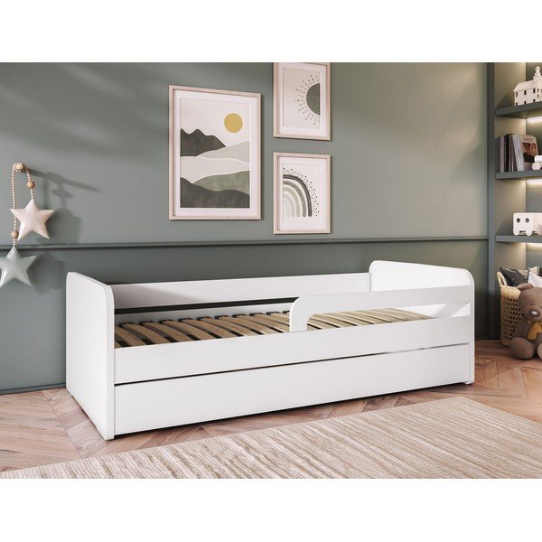Letto da bambini bianco con rete inclusa 80x200 cm Duuli – ELTAP-image-1
