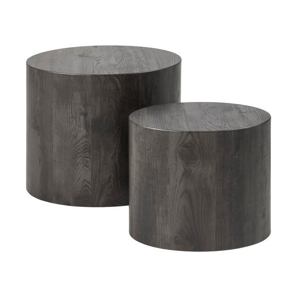 Set di 2 tavolini grigi in frassino 48x33 cm Mice - Actona