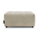 Poggiapiedi beige con rivestimento in bouclé Roxelane – Bobochic Paris