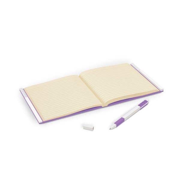 Quaderno quadrato viola con penna gel , 15,9 x 15,9 cm - LEGO®-image-1