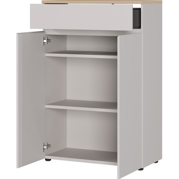 Credenza color crema opaca 80x120x40 cm Lissabon – Germania-image-2