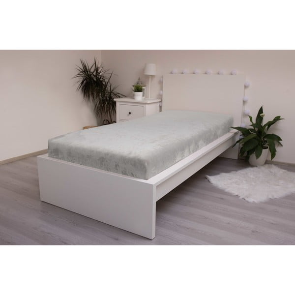 Lenzuolo in microflanella stretch grigio 180x200 cm - Jerry Fabrics-image-2