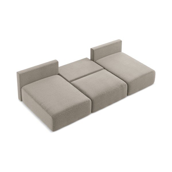 Divano angolare beige allungabile/con contenitore Kalena – Makamii-image-4